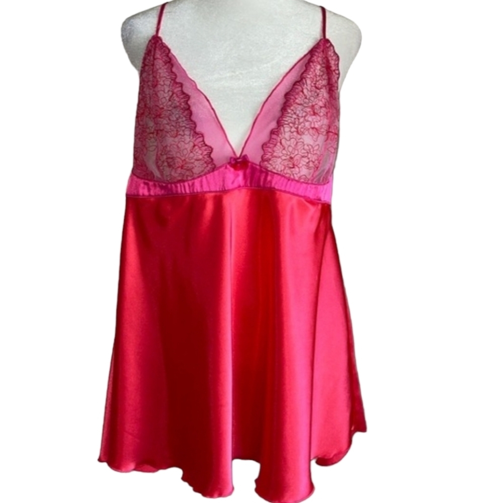 Torrid Slip Dress Lingerie Tie Back Satin Lace Size 3